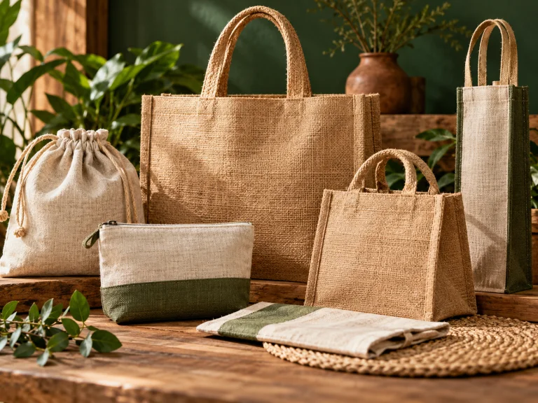 Bộ sưu tập túi đay và linen tự nhiên