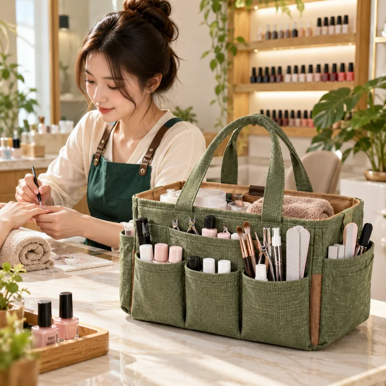 Túi Linen Cho Tiệm Nail Nhiều Ngăn
