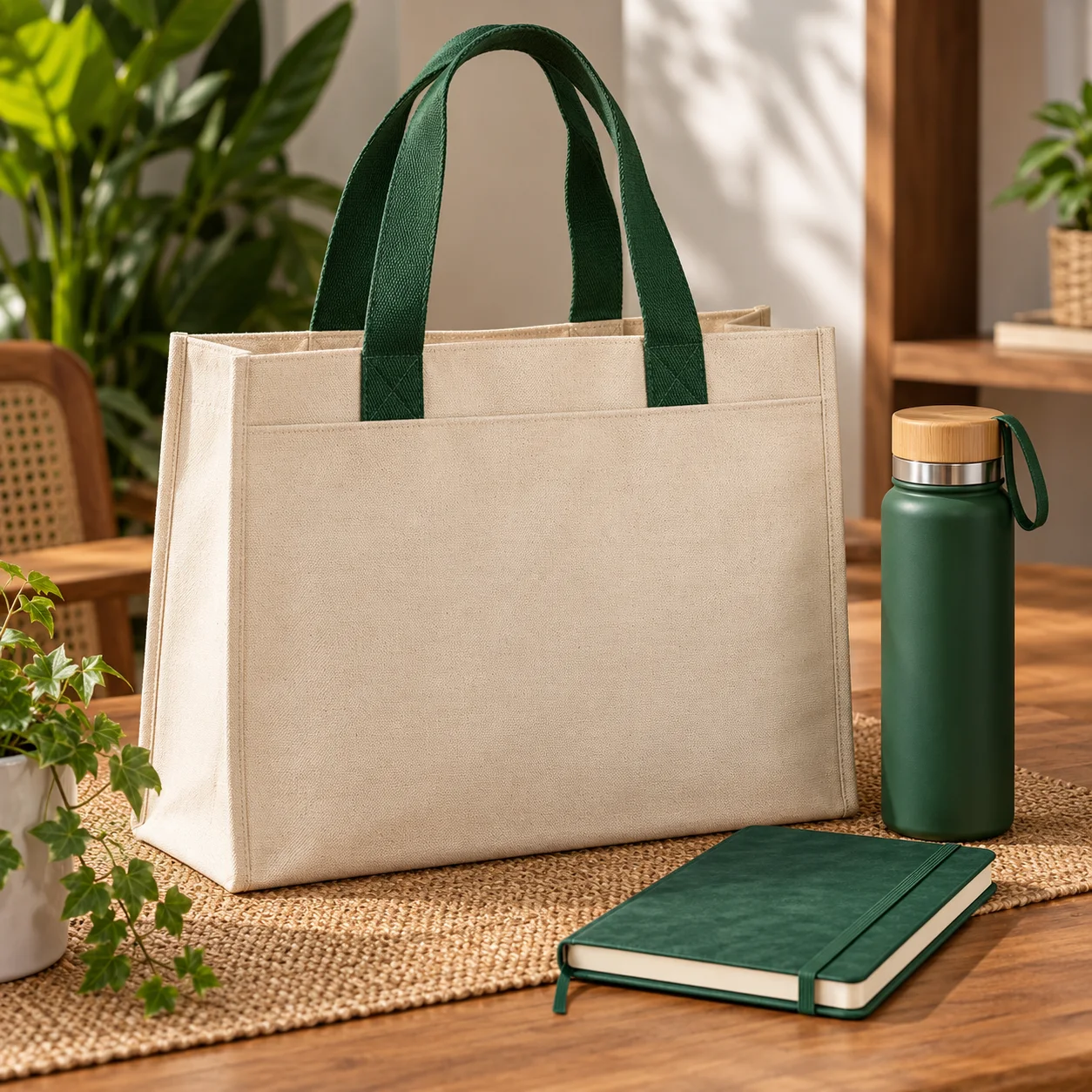 Túi Quà Tặng Doanh Nghiệp Canvas Màu Be